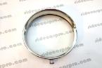Headlight bezel or ring with visor chrome