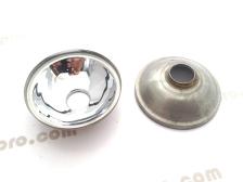 cj750 sidecar front lamp light reflector glass lens pair flip