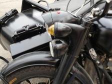 cj750 headlight bezel surround or ring installed on chang jiang750