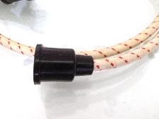 12v old school cloth leads