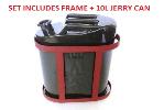 jerry can fuel gas tin and sidecar frame mount