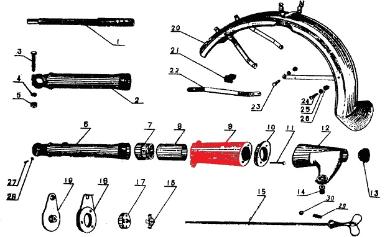 m72 cj750 front fork suspension shock absorber