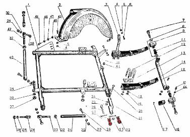 cj750 sidecar frame assembly