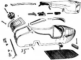 cj750 parts sidecar bucket accessories