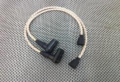 spark plug leads white cloth old school 12V