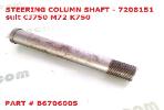 STEERING column shaft 7208151 k750 m72 cj750