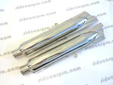 cj750 parts m72 k750 stainless steel fishtail muffler pair