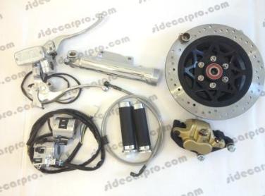 cj750 disc brake assembly kit chrome sleeve