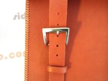 leather saddlebag m72 cj750 r71 brown stitching