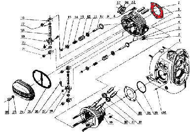 cj750 parts chang jiang750 copper cylinder head gasket