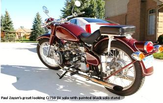 cj750 parts solo stand